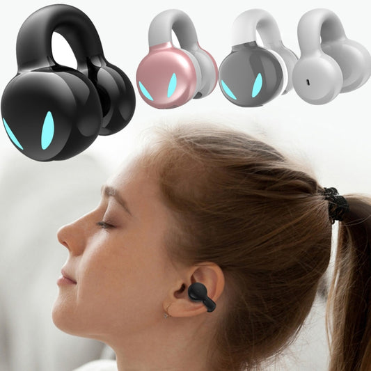 Clip Ear Stereo External Sound Without Hurting Ear Business Sports Model Bluetooth Earphones(Grey) by buy2fix