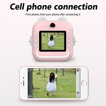 Children Instant Camera Mini Thermal HD Printer Video Photo Digital Camera, Spec: 32G Pink by buy2fix