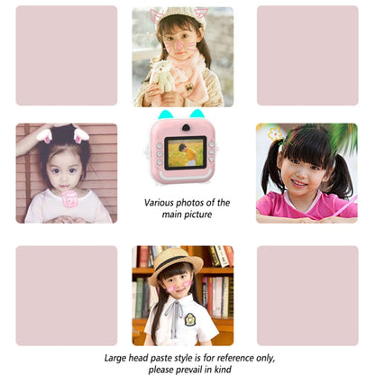 Children Instant Camera Mini Thermal HD Printer Video Photo Digital Camera, Spec: 32G Pink by buy2fix