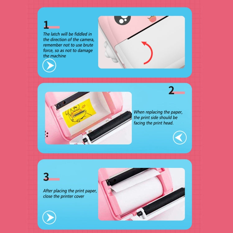 Children Instant Camera Mini Thermal HD Printer Video Photo Digital Camera, Spec: 16G Blue by buy2fix