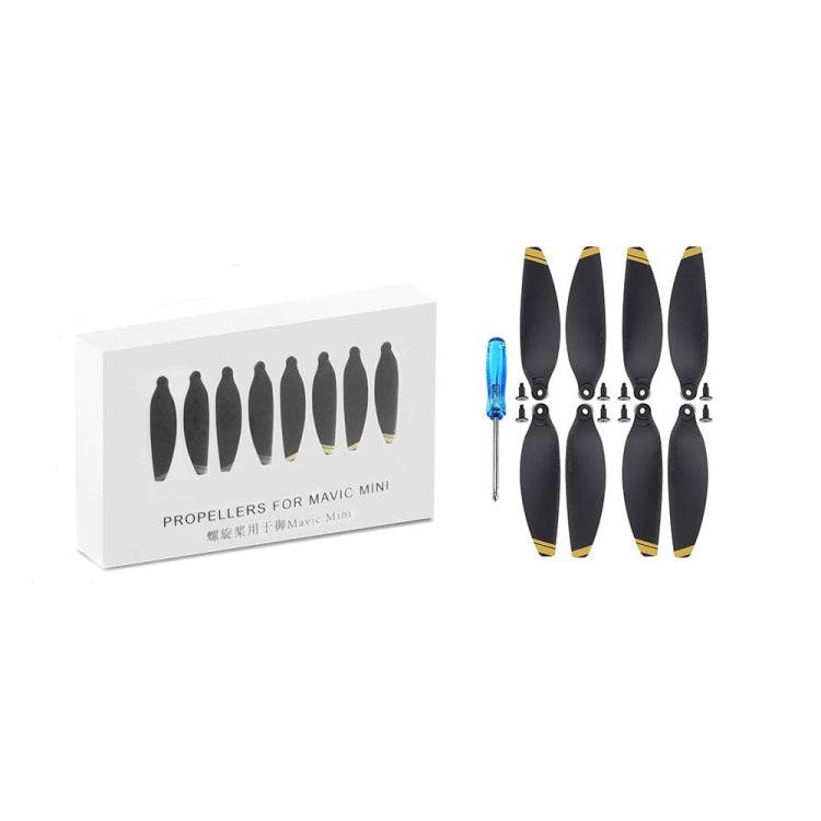 For DJI Mavic Mini 4726F Wing Propeller Blade Drone Accessories, Spec: 2pairs Golden Edge - DIY Propeller by buy2fix | Online Shopping UK | buy2fix