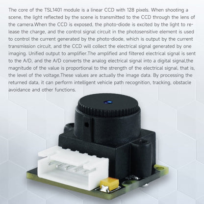 Yahboom Single Column CCD Camera Module Linear Array Sensor, Model: TSL1401+Bracket - Robotics Accessories by Yahboom | Online Shopping UK | buy2fix