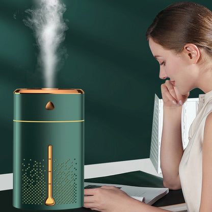 Silent USB Plug-In Silver Ion Purifying Humidifier Household Night Light Atomizer, Color: Electroplated Green - Air Purifiers & Accessories by buy2fix | Online Shopping UK | buy2fix