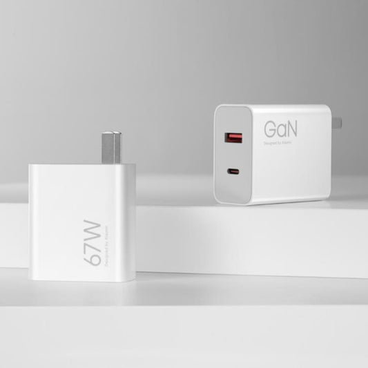 Original Xiaomi 67W GaN 1C+1A Dual Port Smart Fast Charger, US Plug(White) by Xiaomi