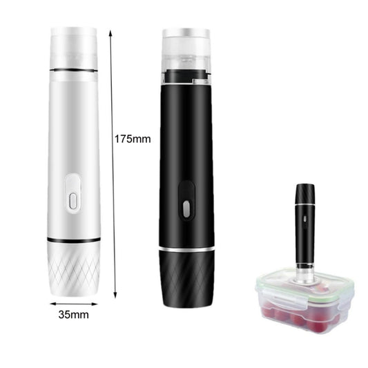 Handheld Vacuum Machine Rechargeable Food Preservation Compression Storage Machine(White) by buy2fix