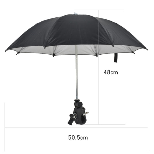 50cm Camera Umbrella Sunshade Adjustable Mobile Phone Parasol With Clip by buy2fix