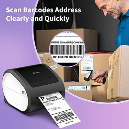 Phomemo D520-BT Bluetooth Thermal Shipping Label Printer Wireless Desktop Printer For Barcode Address Labels, Size: US(Purple White) - Printer by Phomemo | Online Shopping UK | buy2fix