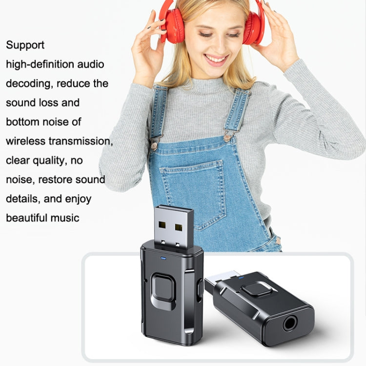 2-in-1 Car Bluetooth Receiver Audio Power Amplifier Bluetooth Transmitter - Bluetooth Car Kits by buy2fix | Online Shopping UK | buy2fix