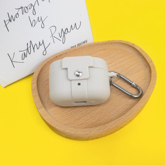 For Status Audio Between Pro Old Ver Charging Compartment Earphone Case(Beige) by buy2fix