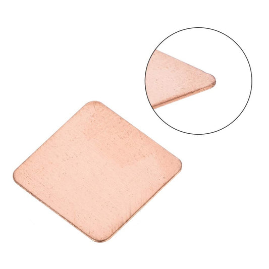 20pcs Laptop Cooling Copper Heat Sink Thermal Conductive Tabs Cell Phone Computer Graphics Card Heat Sinks 20x20x0.3mm by buy2fix
