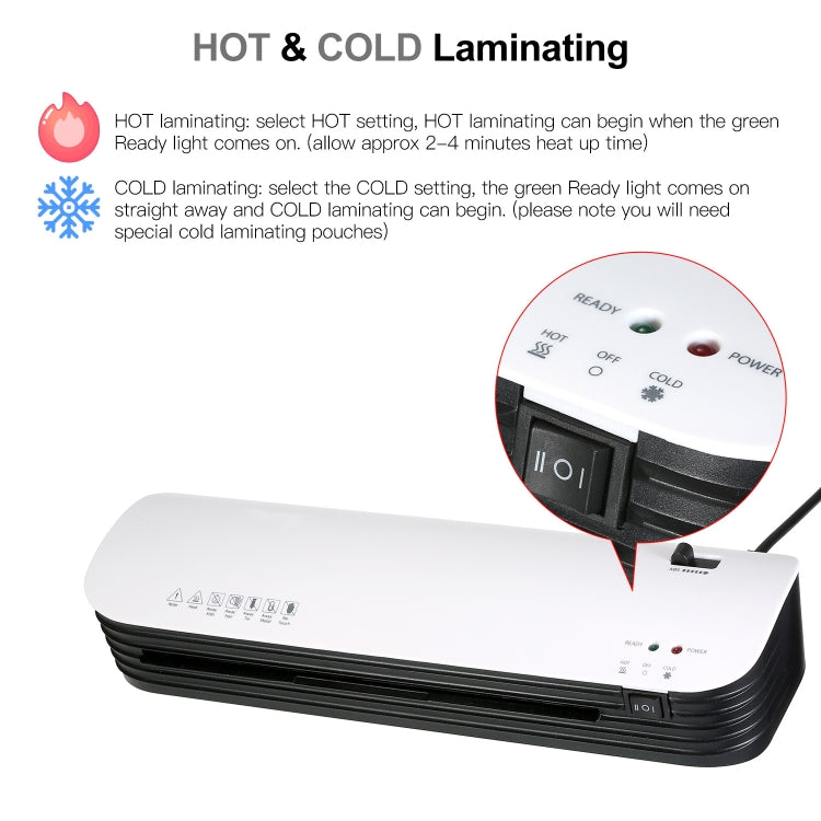 Osmile SL299 A4 Laminator Machine Set With 15 Laminating Pouches Paper Cutter Corner Rounder(UK Plug) by Osmile