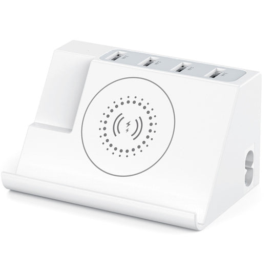 PD 20W +QC 3.0 Wireless Charging+6 Ports Multi-function Charger(UK Plug) by buy2fix