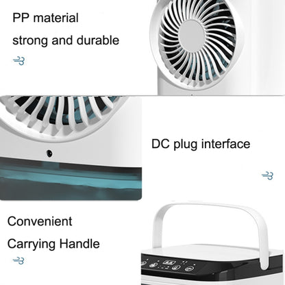 Desktop Mini Cold Air Fan Home Humidifier Dual Spray Air Conditioning Fan Without Plug - Electric Fans by buy2fix | Online Shopping UK | buy2fix
