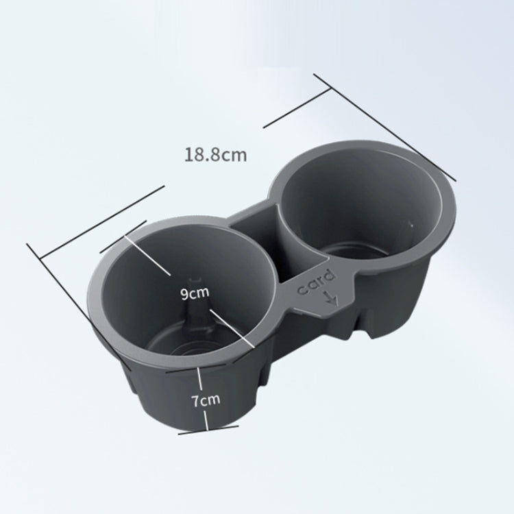 For Tesla Model3/Y Central Control Storage Silicone Cup Stopper(Grey) by buy2fix