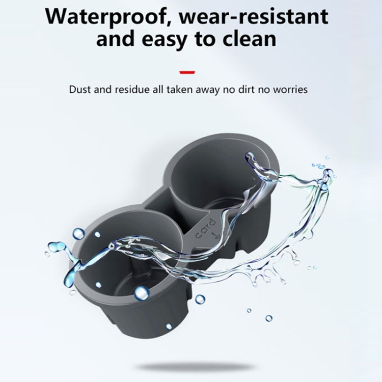 For Tesla Model3/Y Central Control Storage Silicone Cup Stopper(Grey) by buy2fix