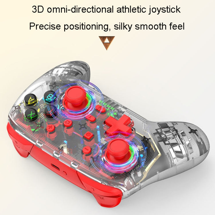 For PS3 / PS4 Dual Vibration Wireless Gamepad With RGB Lights(Red) - Gamepads by buy2fix | Online Shopping UK | buy2fix