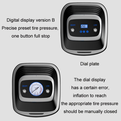 12V Metal Cylinder Smart Digital Display Portable Mini Tire Pump, Specification: No. 30 Manual Shutdown - Inflatable Pump by buy2fix | Online Shopping UK | buy2fix