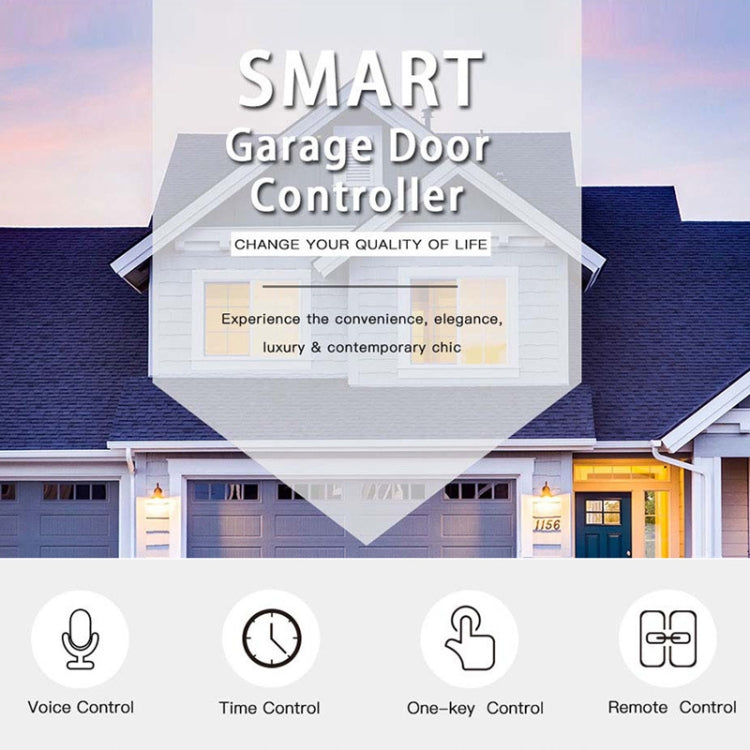 Tuya APP Remote Control WIFI Smart Garage Door Controller, Specification: AU Plug - Smart Switch by Tuya | Online Shopping UK | buy2fix