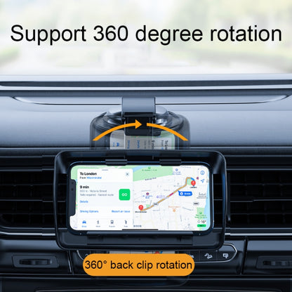 Car Suction Cup Dashboard Mobile Phone Holder with Sun Visor Folding Rotating Car Mount, Style: Hose Model - Car Holders by buy2fix | Online Shopping UK | buy2fix