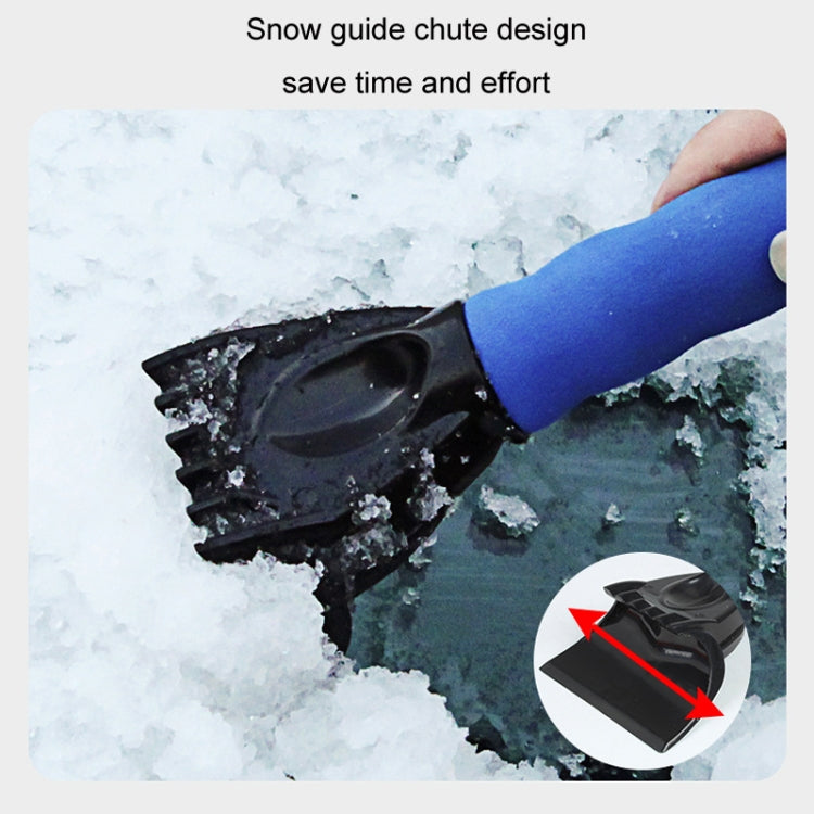 Vehicle Mounted Snow Shovel De-Icer Cleaning Tool, Color: Red+Gloves - Ice Scraper by buy2fix | Online Shopping UK | buy2fix