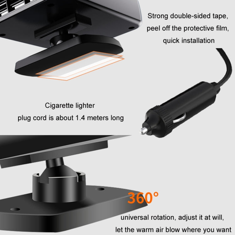 Car Heater Winter Defrost Defogging Speed Heating Fan, Color: 12V Ordinary by buy2fix