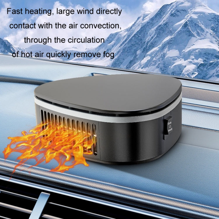 Winter Car Triangle Heater Defrost Electric Heater, Style: 12V Suction Cup - Heating & Fans by buy2fix | Online Shopping UK | buy2fix