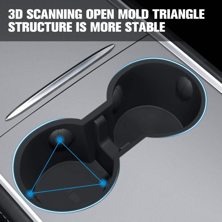 For Tesla Model Y / 3 Water Cup Limited Device Center Control Water Cup Holder(Gray) by buy2fix