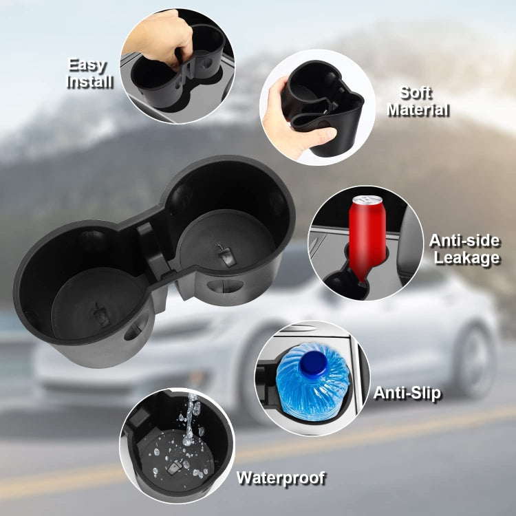 For Tesla Model Y / 3 Water Cup Limited Device Center Control Water Cup Holder(Gray) by buy2fix