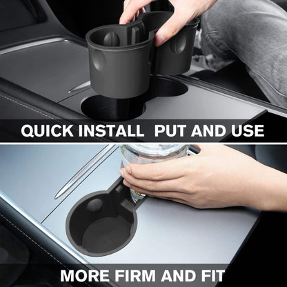 For Tesla Model Y / 3 Water Cup Limited Device Center Control Water Cup Holder(Black) by buy2fix