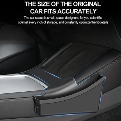 For Tesla Model Y / 3 Center Side Storage Box Side Organizer Saddle Box Interior Modification Accessories by buy2fix