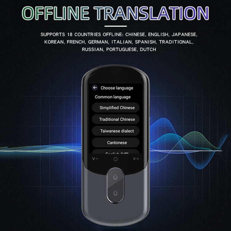 2.88-inch HD Screen WiFi Translator 139 Languages Voice Translator Photo Recording Translator Pen(Dark Gray) -  by buy2fix | Online Shopping UK | buy2fix