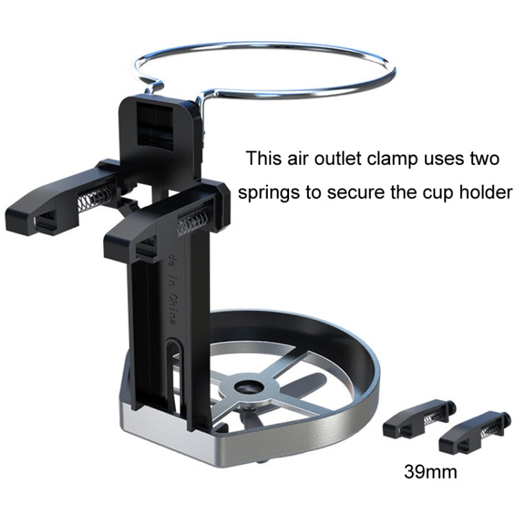 Car Drink Holder Center Console Water Cup Holder Multifunctional Ashtray Bracket(Black) by buy2fix