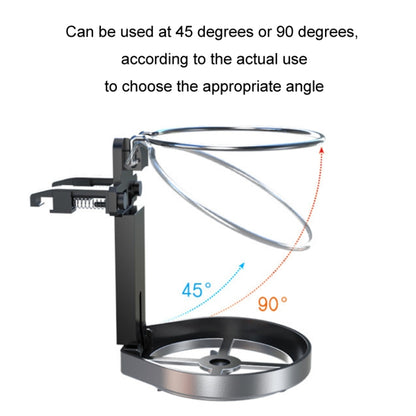 Car Drink Holder Center Console Water Cup Holder Multifunctional Ashtray Bracket(Black) by buy2fix