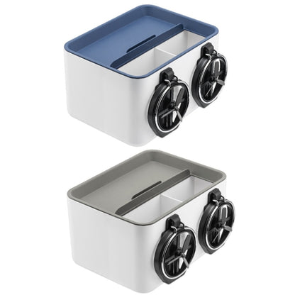 Car Multifunctional Water Cup Holder Armrest Box Paper Box(Gray) by buy2fix