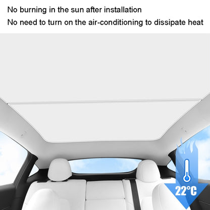 4pcs /Set For Tesla Model Y Ice Crystal Sunshade Car Roof Front And Rear Sunroof Shade(Black) - Window Foils & Solar Protection by buy2fix | Online Shopping UK | buy2fix