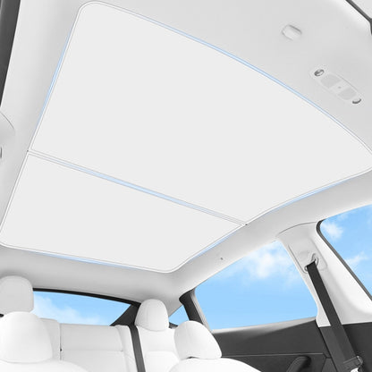 5pcs /Set For Tesla Model 3 Ice Crystal Sunshade Car Roof Front And Rear Sunroof Shade(Beige) - Window Foils & Solar Protection by buy2fix | Online Shopping UK | buy2fix