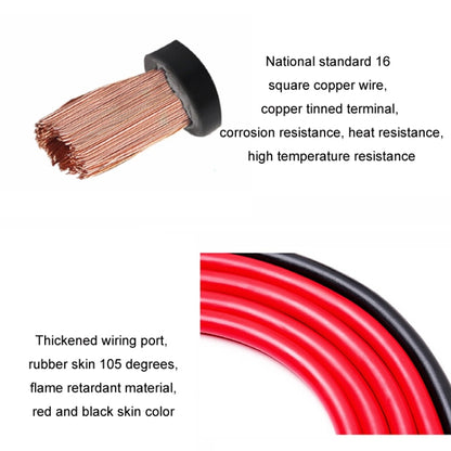 5AWG 50cm 16 Square Car Ship Solar Battery Wire(16-8cm) - Booster Cable & Clip by buy2fix | Online Shopping UK | buy2fix