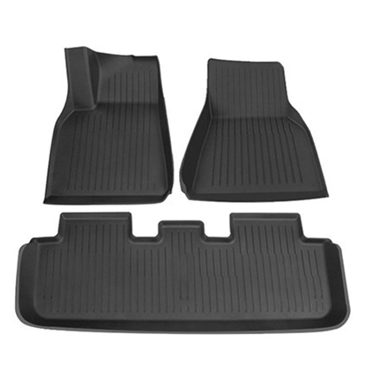 3pcs /Set For Tesla Model Y TPE Injection Car Foot Mats Interior Accessories - Seat Accessories by buy2fix | Online Shopping UK | buy2fix