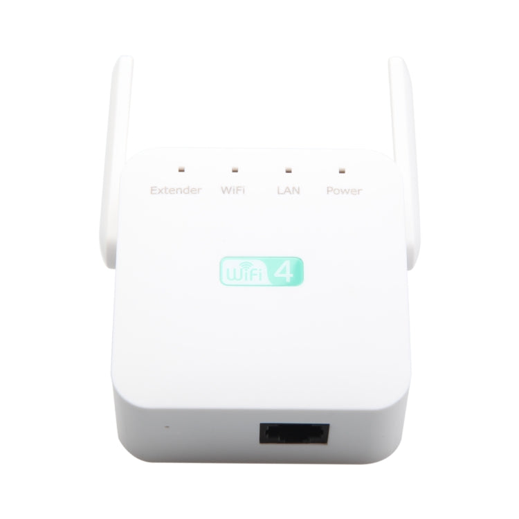 2.4G 300M Wi-Fi Amplifier Long Range WiFi Repeater Wireless Signal Booster UK Plug White - Broadband Amplifiers by buy2fix | Online Shopping UK | buy2fix