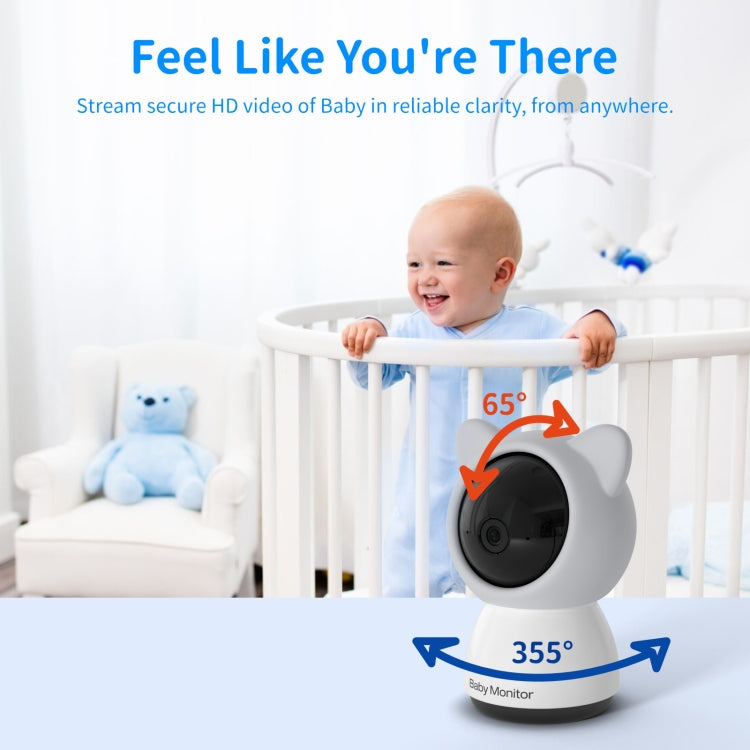 5 Inch HD Baby Monitor Wireless Wifi Baby Care Camera EU Plug by buy2fix