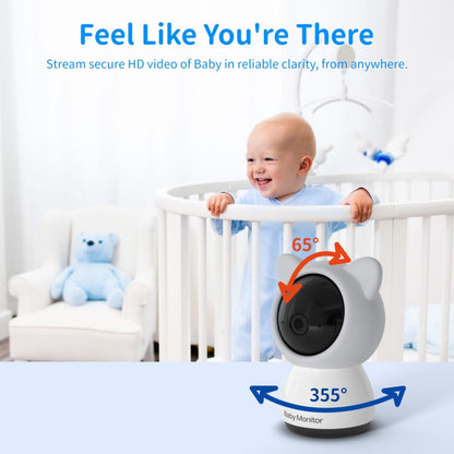 5 Inch HD Baby Monitor Wireless Wifi Baby Care Camera EU Plug by buy2fix
