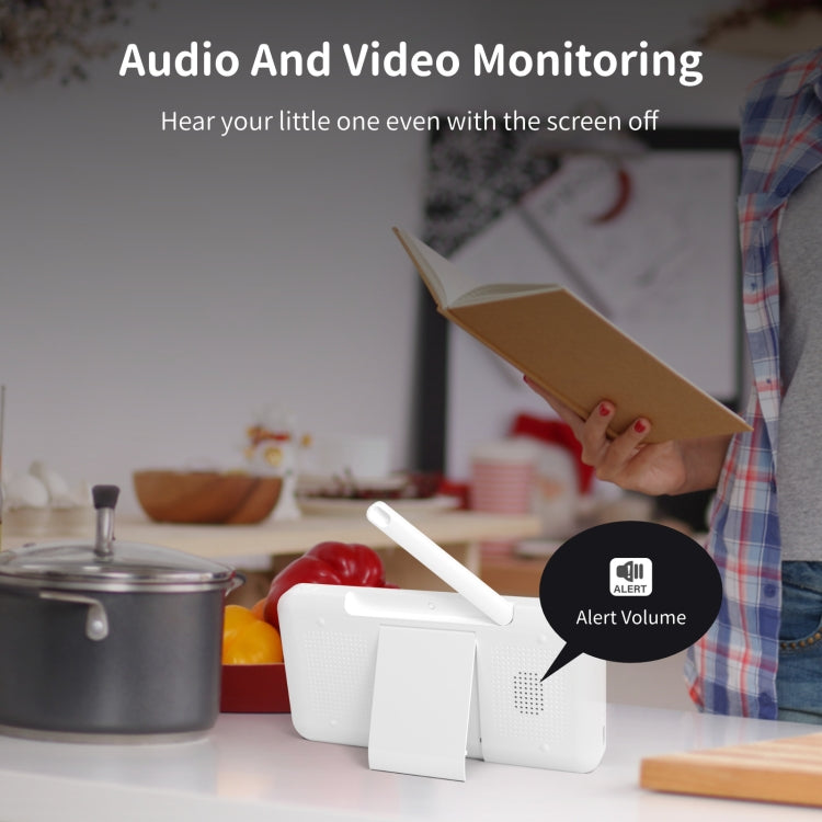 5 Inch HD Baby Monitor Wireless Wifi Baby Care Camera EU Plug by buy2fix