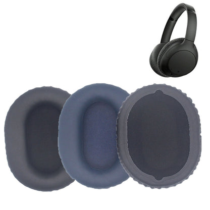 2pcs For Sony WH-CH710N/CH720N/CH700N Headphone Sponge Cover Leather Earmuffs(Black) - Earmuff & Pad by buy2fix | Online Shopping UK | buy2fix