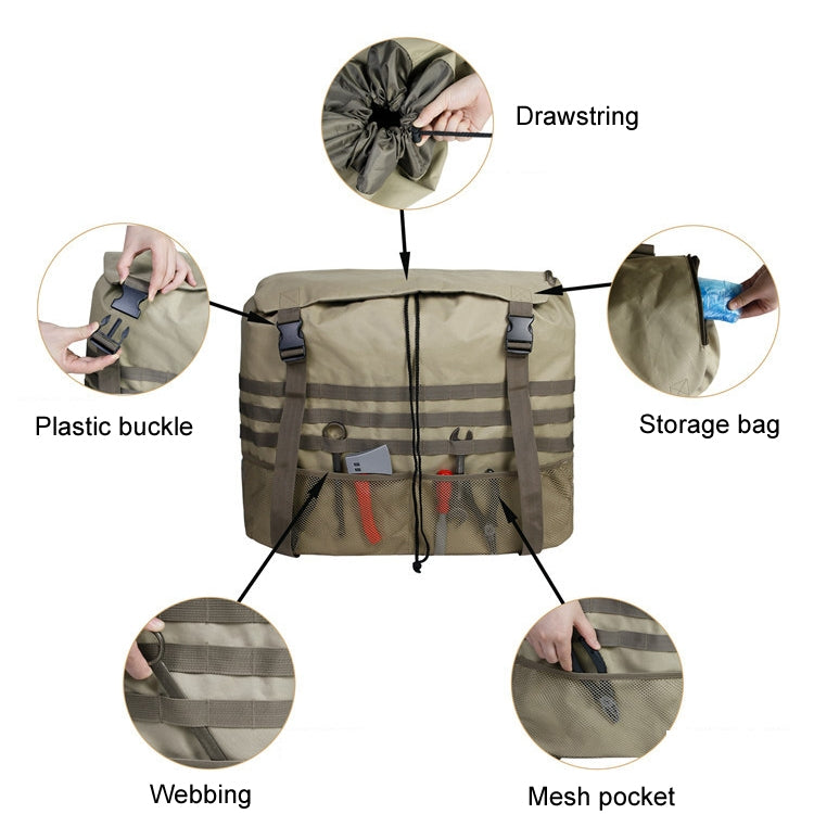 Outdoor Camping Off-road Vehicle Spare Tire Tool Miscellaneous Storage Bag, Color: Black - Stowing Tidying by buy2fix | Online Shopping UK | buy2fix