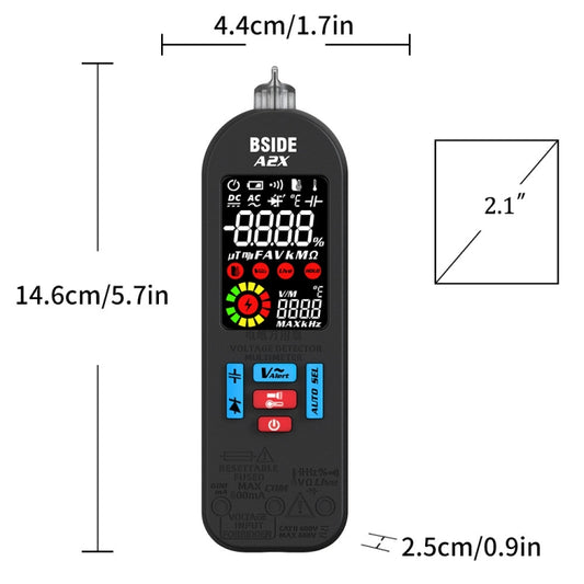 BSIDE A2X Charging Model Mini Digital Pen Auto Ranging Multimeter by BSIDE