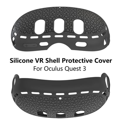 For Meta Quest 3 VR Host Silicone Protective Case Smart Device Accessories(Black) - VR Accessories by buy2fix | Online Shopping UK | buy2fix