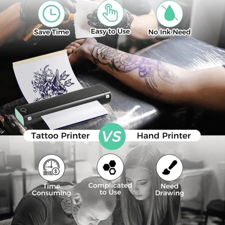 For Phomemo M08F 100sheets /Pack A4 Tattoo Transfer Paper Compatible For MR.IN Brother Pocket Jet / MT800 - Printer Accessories by buy2fix | Online Shopping UK | buy2fix