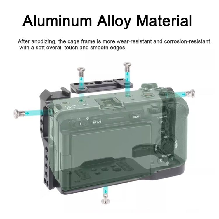 For Sony FX30 FX3 Camera JLWIN Protection Cage Stabilizer Rig, Spec: Only Top Board - Camera Cage by JLwin | Online Shopping UK | buy2fix