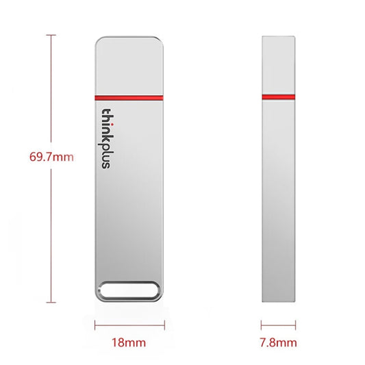 Lenovo Thinkplus TU100Pro USB3.1 Solid State Flash Drive High Capacity Metal USB Memory Disk, Size: 512G(Silver) by Lenovo