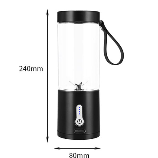 Portable Multifunctional USB Rechargeable Juice Extractor Cup Mini Electrical Juicer(Blue) by buy2fix